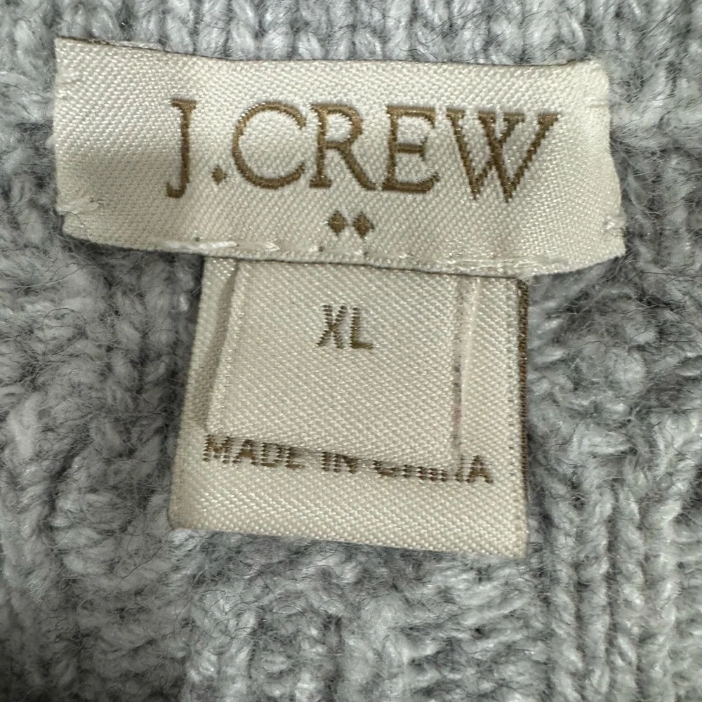 J.Crew Gray Merino Wool-Blend Sweater (Size XL)